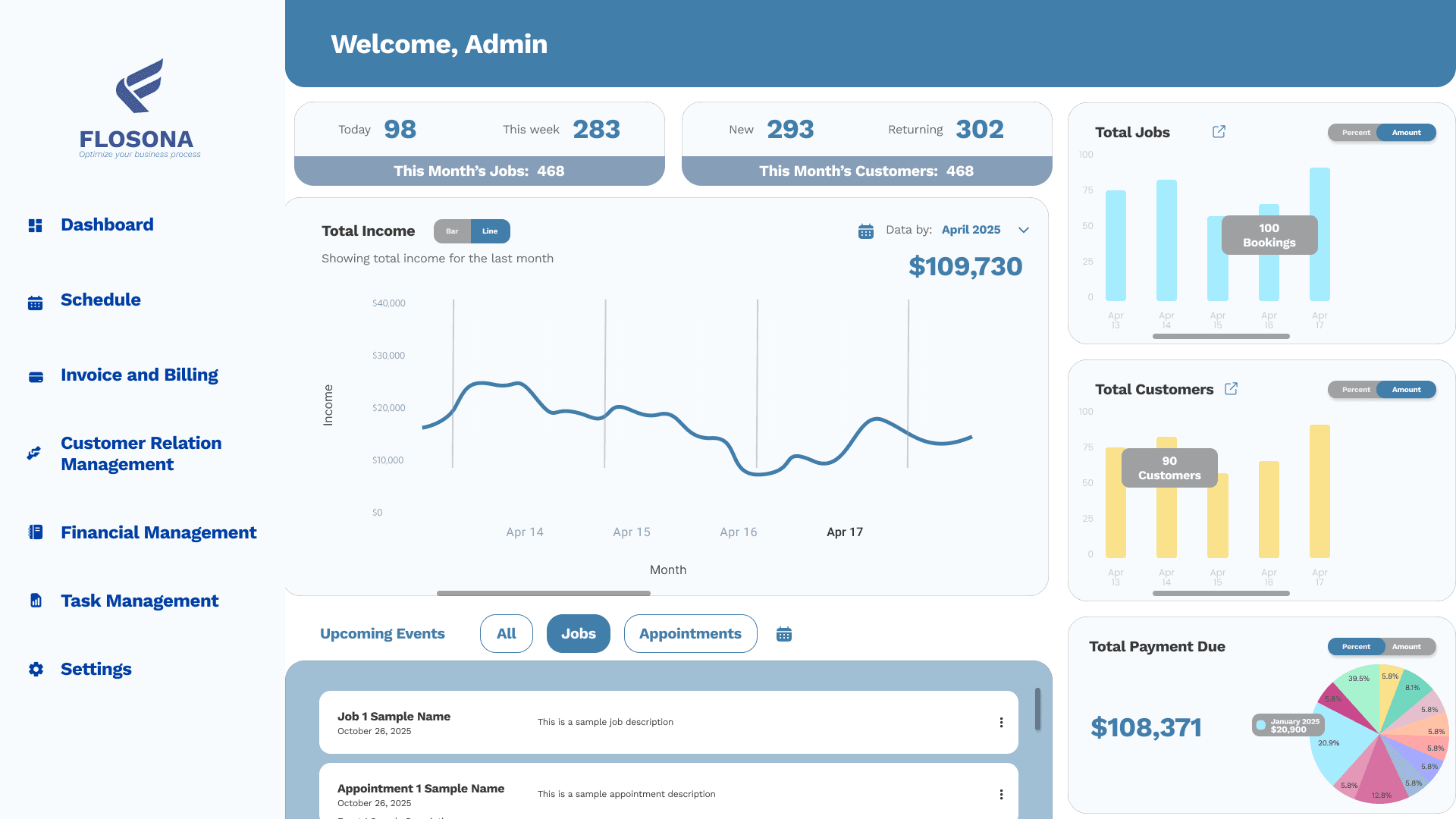 Flosona Dashboard